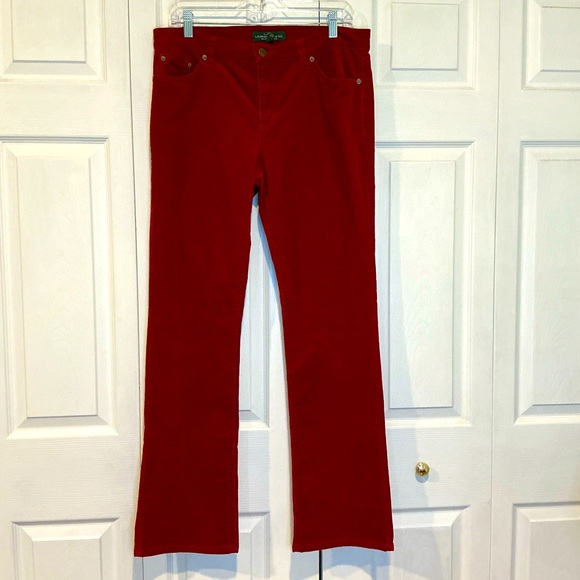 Ralph Lauren Pants - 🐸🐸🐸 Ralph Lauren Red Corduroy Pants - Size 10